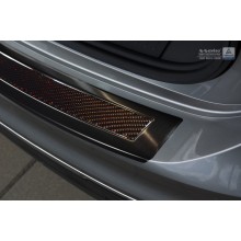 Накладка на задний бампер (карбон) Volkswagen Tiguan II (2016-)